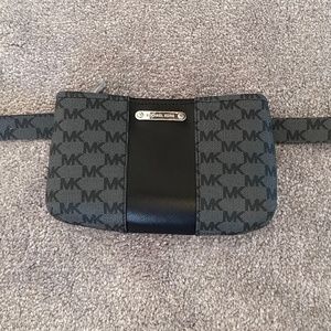 COPY - Gray Waist Belt Bag Fanny Pack Purse MK Logo S